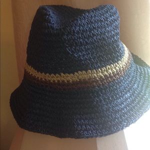 Relativity woven hat blur tan brown EUC